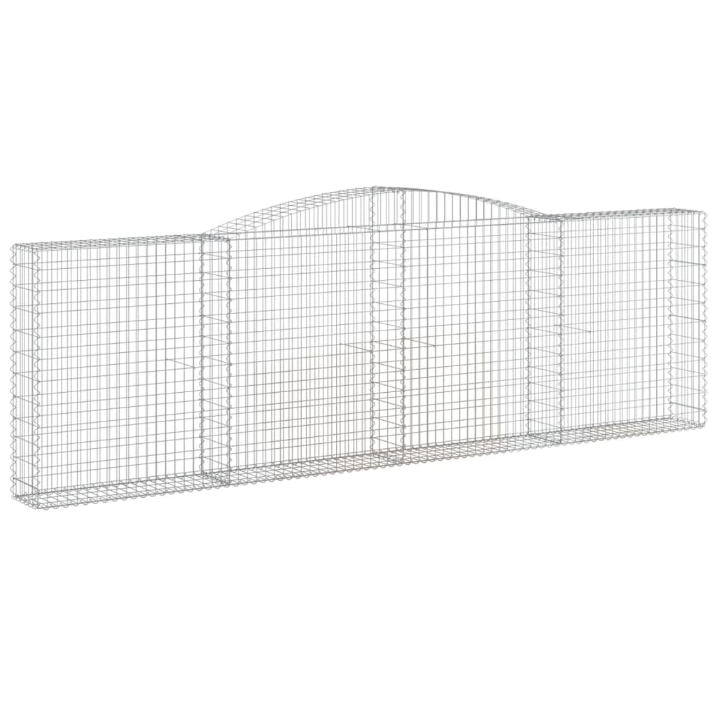 Išlenkti gabiono krepšiai, 2vnt., 400x30x120/140cm, geležis Išlenkti gabiono krepšiai, 2vnt., 400x30x120/140cm, geležis - Image 3