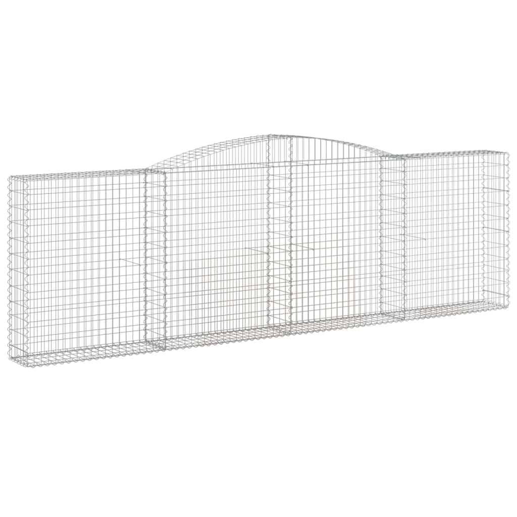Išlenkti gabiono krepšiai, 7vnt., 400x30x120/140cm, geležis Išlenkti gabiono krepšiai, 7vnt., 400x30x120/140cm, geležis - Image 3