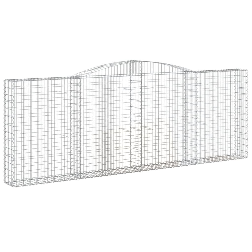 Išlenkti gabiono krepšiai, 2vnt., 400x30x140/160cm, geležis Išlenkti gabiono krepšiai, 2vnt., 400x30x140/160cm, geležis - Image 3