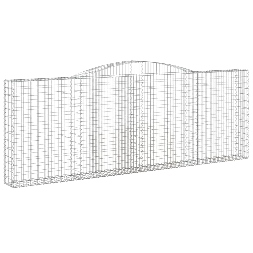 Išlenkti gabiono krepšiai, 6vnt., 400x30x140/160cm, geležis Išlenkti gabiono krepšiai, 6vnt., 400x30x140/160cm, geležis - Image 3