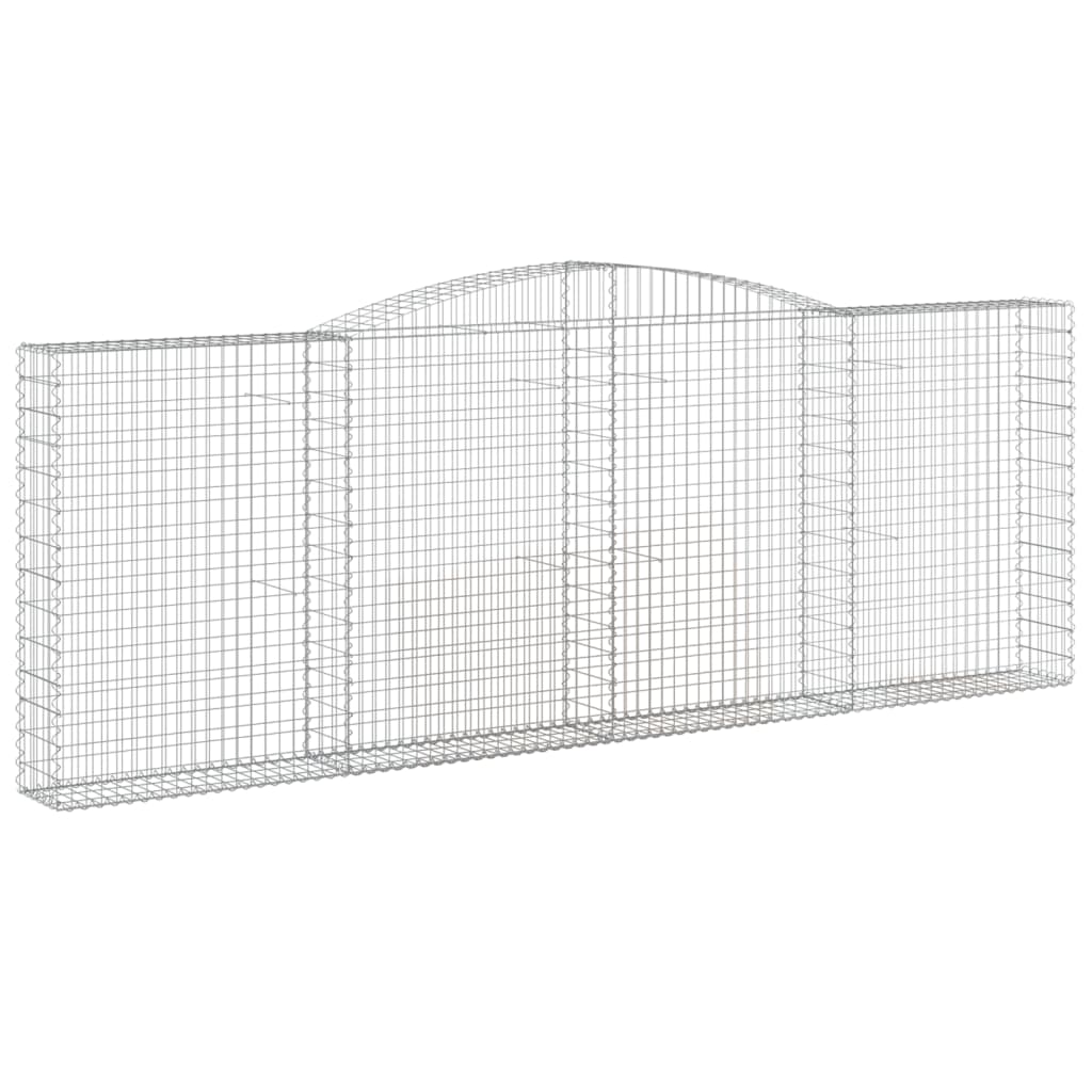 Išlenkti gabiono krepšiai, 8vnt., 400x30x140/160cm, geležis Išlenkti gabiono krepšiai, 8vnt., 400x30x140/160cm, geležis - Image 3