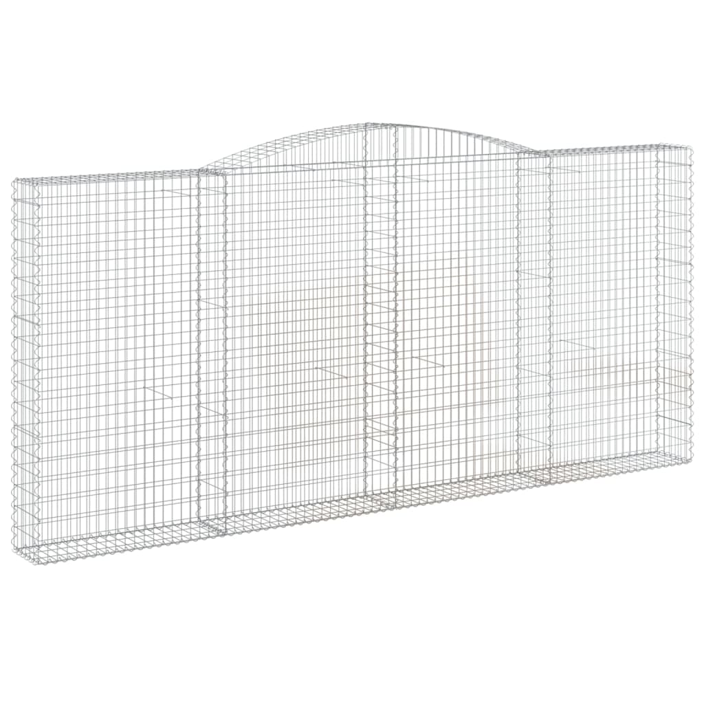 Išlenkti gabiono krepšiai, 9 vnt., 400x30x180/200cm, geležis Išlenkti gabiono krepšiai, 9 vnt., 400x30x180/200cm, geležis - Image 3