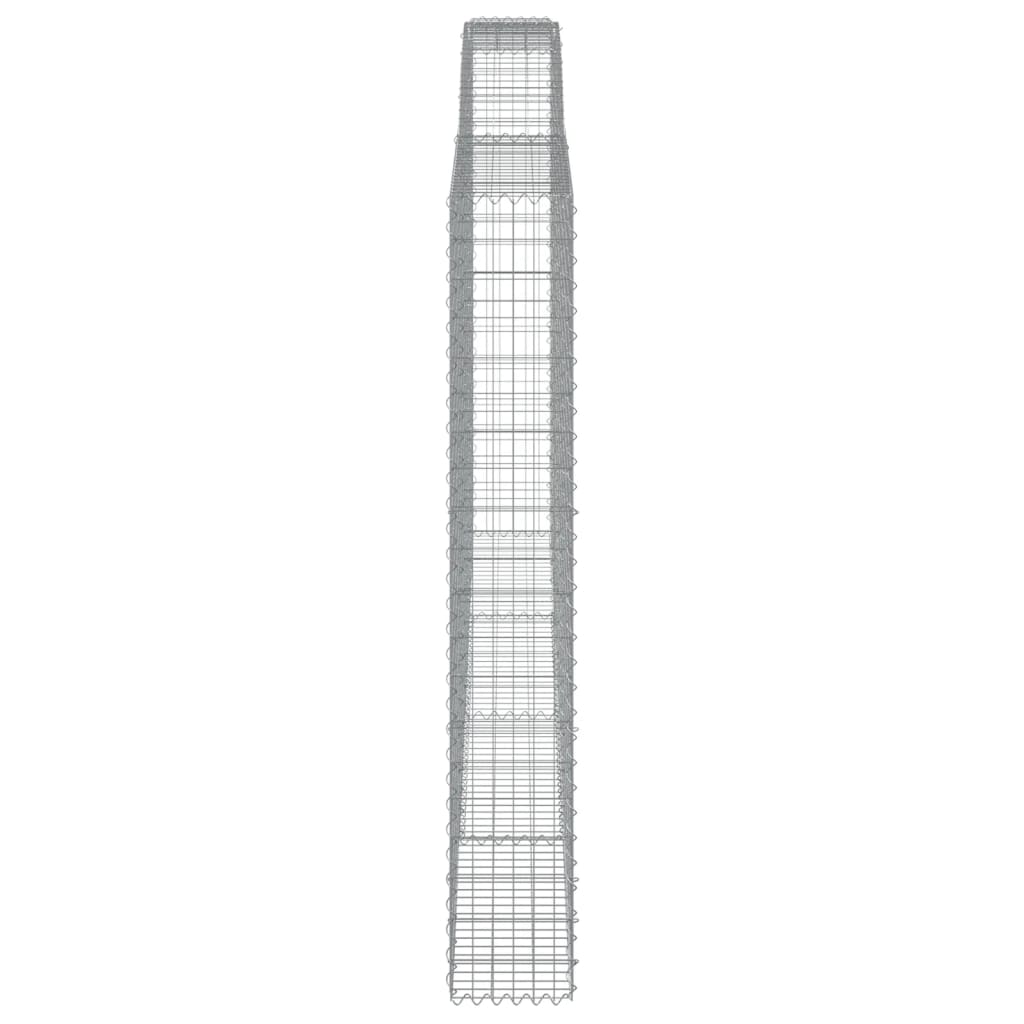 Išlenkti gabiono krepšiai, 3vnt., 400x30x200/220cm, geležis Išlenkti gabiono krepšiai, 3vnt., 400x30x200/220cm, geležis - Image 5