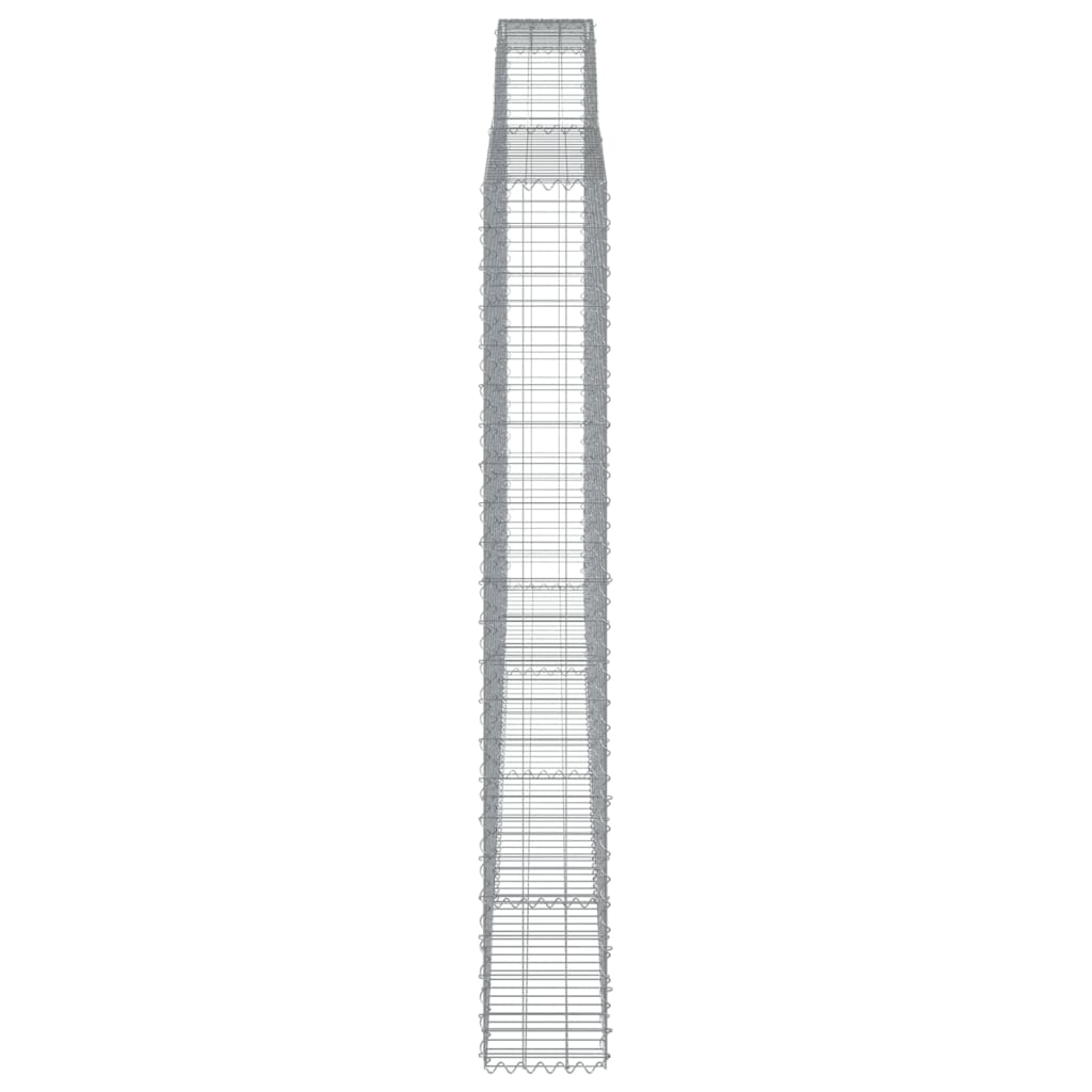 Išlenkti gabiono krepšiai, 2vnt., 400x30x220/240cm, geležis Išlenkti gabiono krepšiai, 2vnt., 400x30x220/240cm, geležis - Image 5