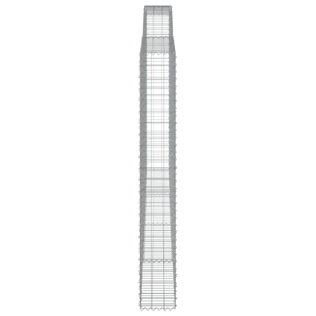 Išlenkti gabiono krepšiai, 7vnt., 400x30x220/240cm, geležis Išlenkti gabiono krepšiai, 7vnt., 400x30x220/240cm, geležis - Image 5