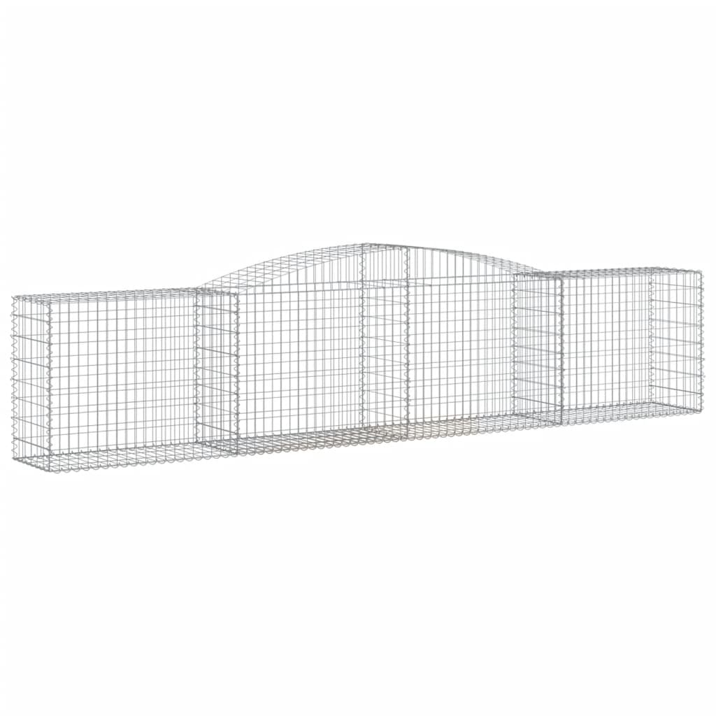 Išlenkti gabiono krepšiai, 8vnt., 400x50x80/100cm, geležis Išlenkti gabiono krepšiai, 8vnt., 400x50x80/100cm, geležis - Image 3
