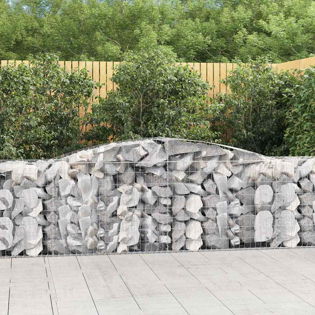 Išlenkti gabiono krepšiai, 15vnt., 400x50x80/100cm, geležis Išlenkti gabiono krepšiai, 15vnt., 400x50x80/100cm, geležis - Image 2