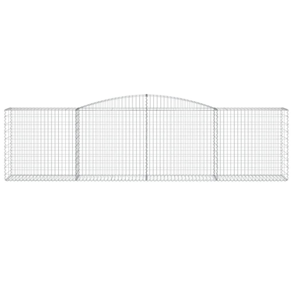 Išlenkti gabiono krepšiai, 3vnt., 400x50x100/120cm, geležis Išlenkti gabiono krepšiai, 3vnt., 400x50x100/120cm, geležis - Image 4
