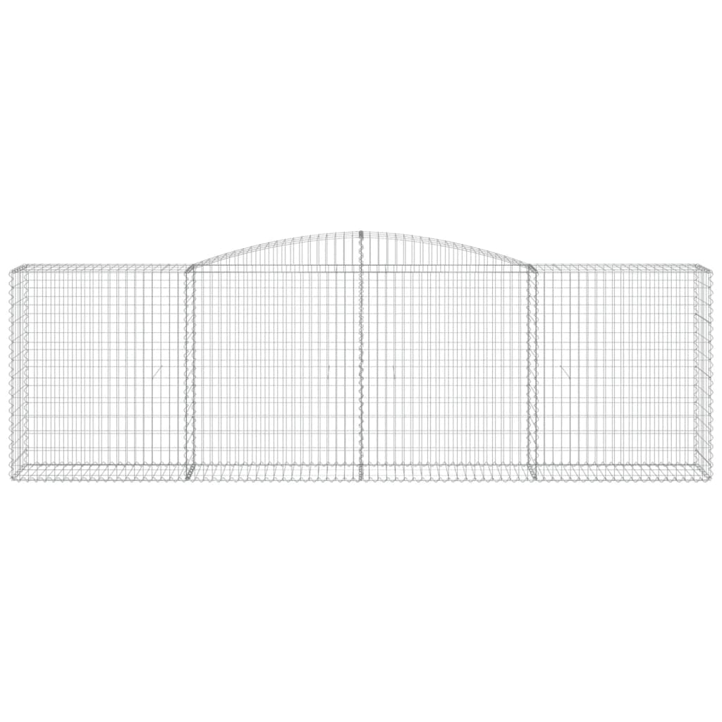 Išlenkti gabiono krepšiai, 3vnt., 400x50x120/140cm, geležis Išlenkti gabiono krepšiai, 3vnt., 400x50x120/140cm, geležis - Image 4