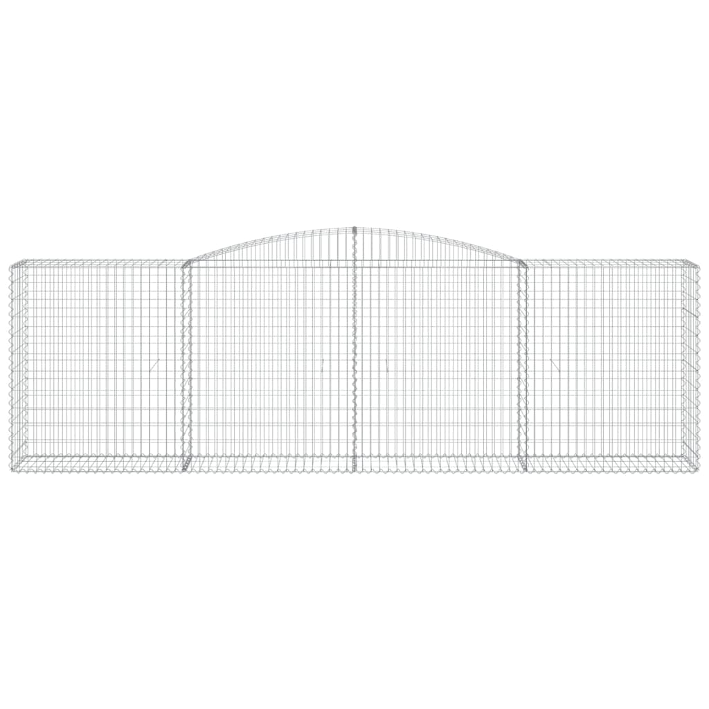 Išlenkti gabiono krepšiai, 4vnt., 400x50x120/140cm, geležis Išlenkti gabiono krepšiai, 4vnt., 400x50x120/140cm, geležis - Image 4
