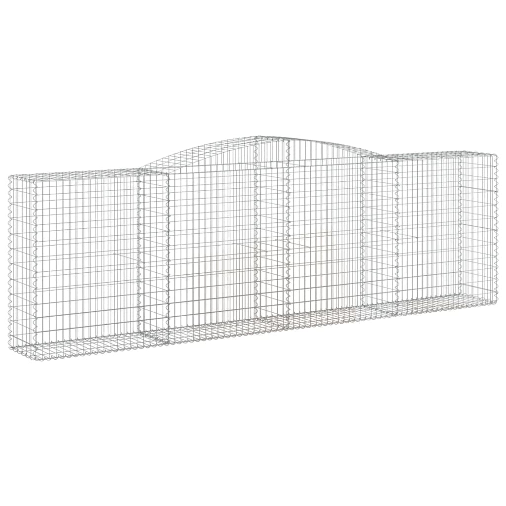 Išlenkti gabiono krepšiai, 7vnt., 400x50x120/140cm, geležis Išlenkti gabiono krepšiai, 7vnt., 400x50x120/140cm, geležis - Image 3