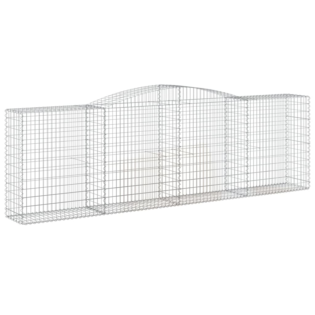 Išlenkti gabiono krepšiai, 9vnt., 400x50x120/140cm, geležis Išlenkti gabiono krepšiai, 9vnt., 400x50x120/140cm, geležis - Image 3