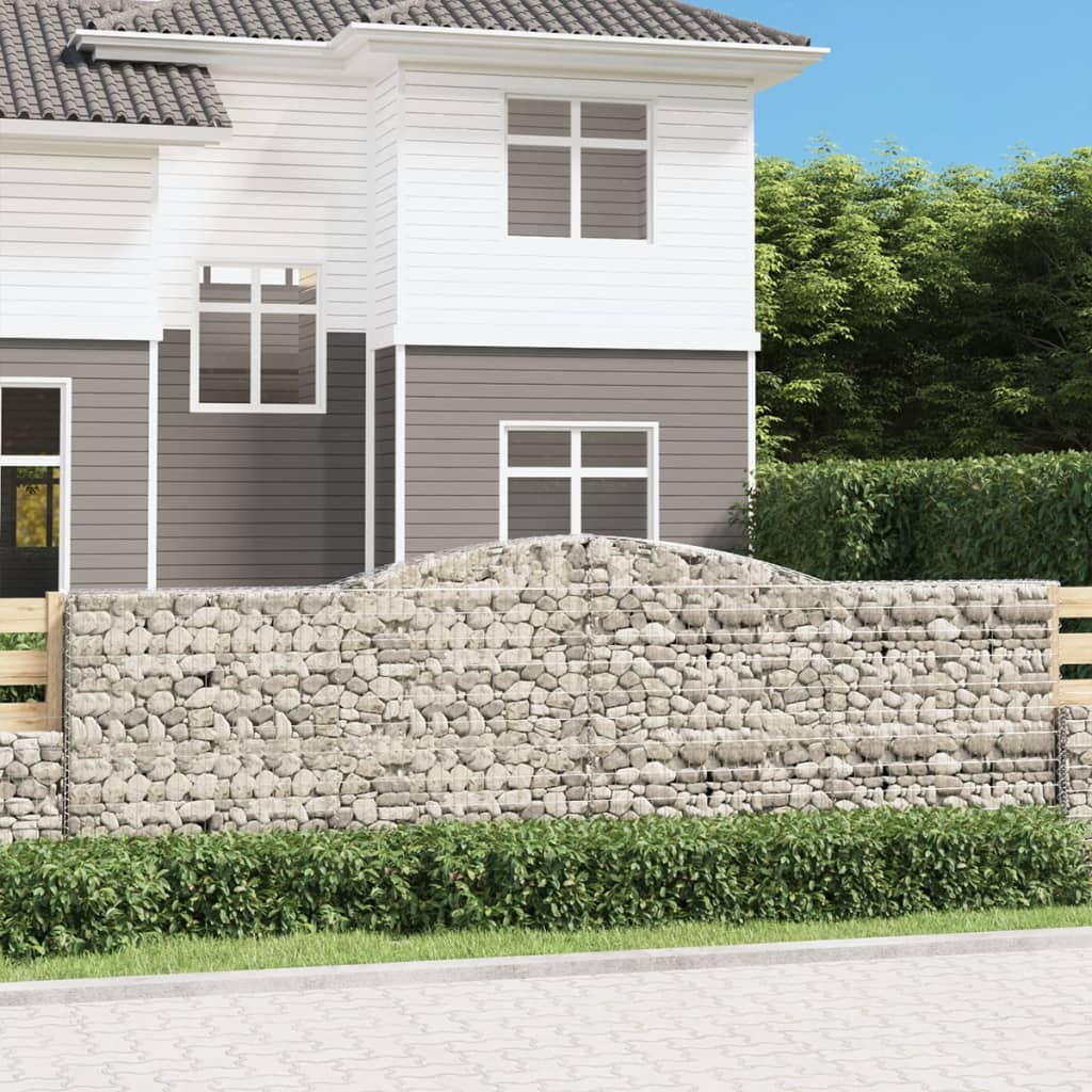 Išlenkti gabiono krepšiai, 25vnt., 400x50x120/140cm, geležis Išlenkti gabiono krepšiai, 25vnt., 400x50x120/140cm, geležis - Image 2