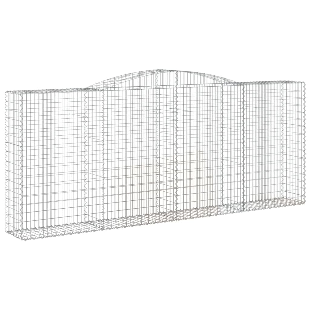 Išlenkti gabiono krepšiai, 2vnt., 400x50x160/180cm, geležis Išlenkti gabiono krepšiai, 2vnt., 400x50x160/180cm, geležis - Image 3