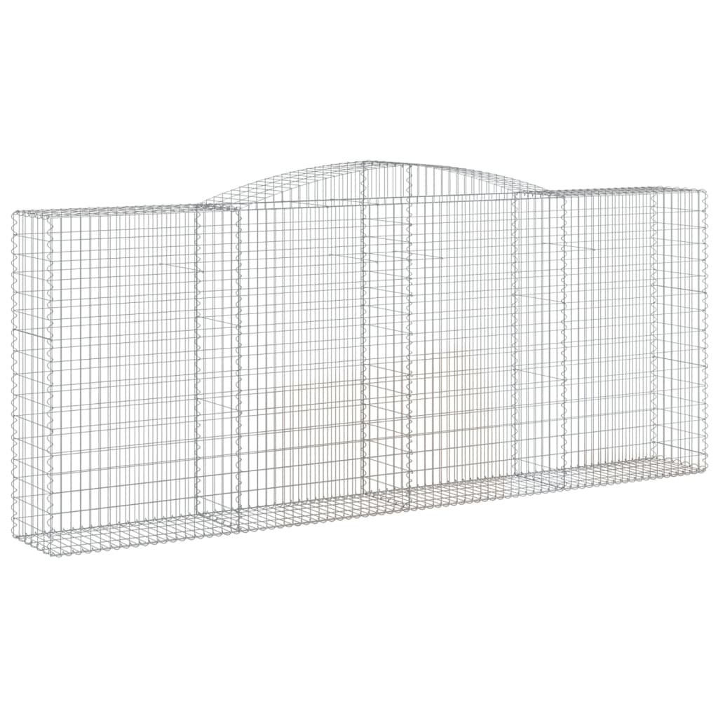 Išlenkti gabiono krepšiai, 4vnt., 400x50x160/180cm, geležis Išlenkti gabiono krepšiai, 4vnt., 400x50x160/180cm, geležis - Image 3