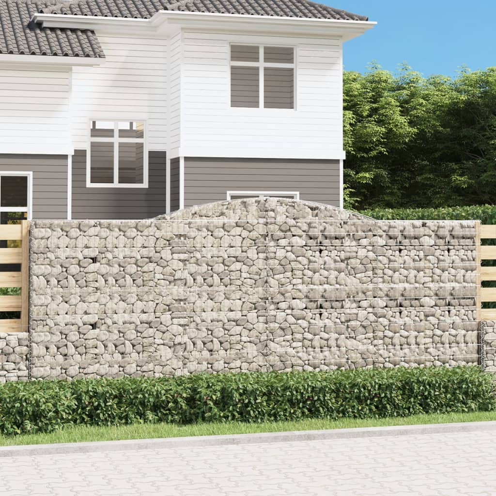 Išlenkti gabiono krepšiai, 4vnt., 400x50x160/180cm, geležis Išlenkti gabiono krepšiai, 4vnt., 400x50x160/180cm, geležis - Image 2