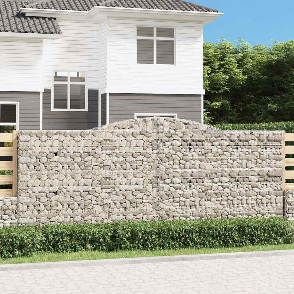 Išlenkti gabiono krepšiai, 25vnt., 400x50x160/180cm, geležis Išlenkti gabiono krepšiai, 25vnt., 400x50x160/180cm, geležis - Image 2