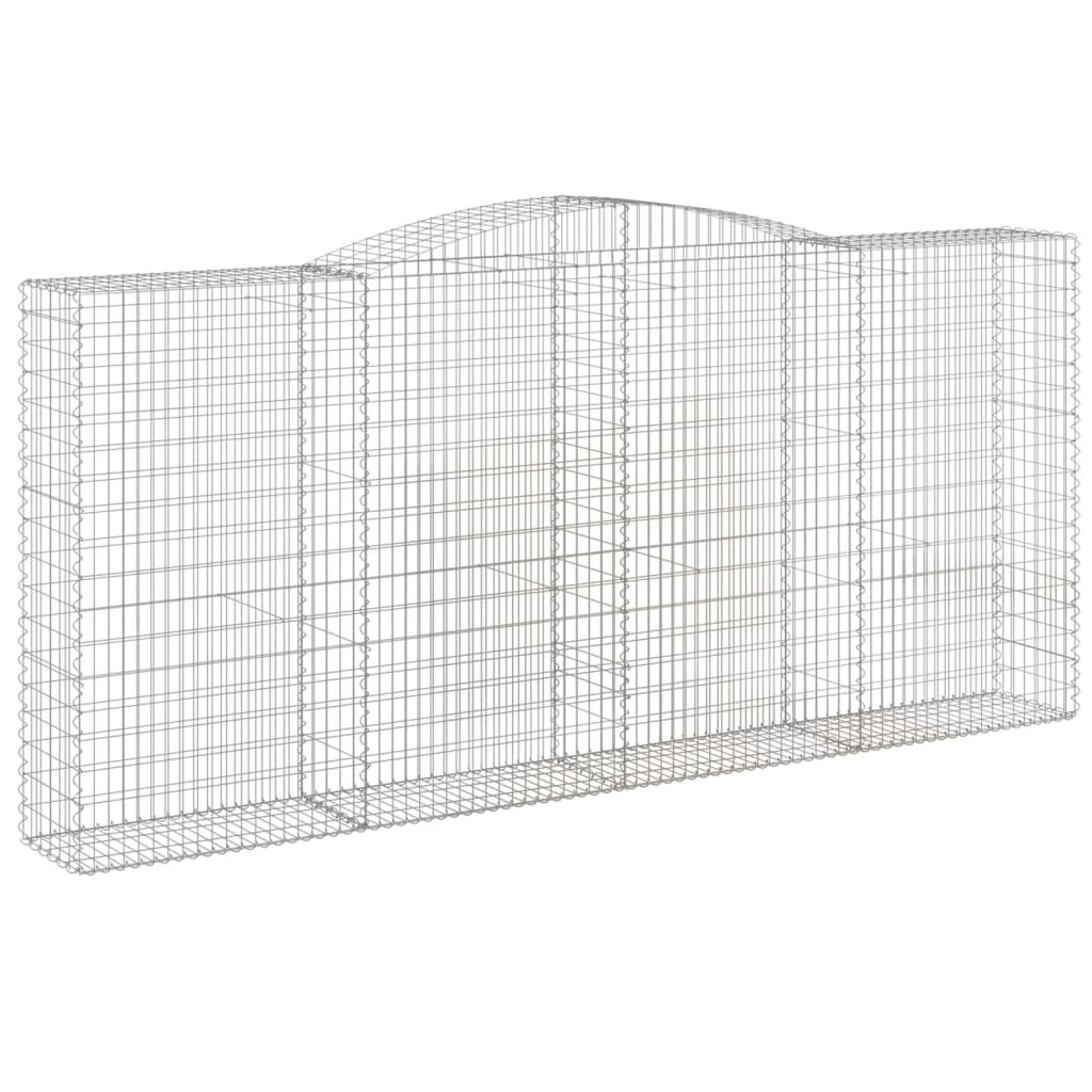 Išlenkti gabiono krepšiai, 2vnt., 400x50x180/200cm, geležis Išlenkti gabiono krepšiai, 2vnt., 400x50x180/200cm, geležis - Image 3
