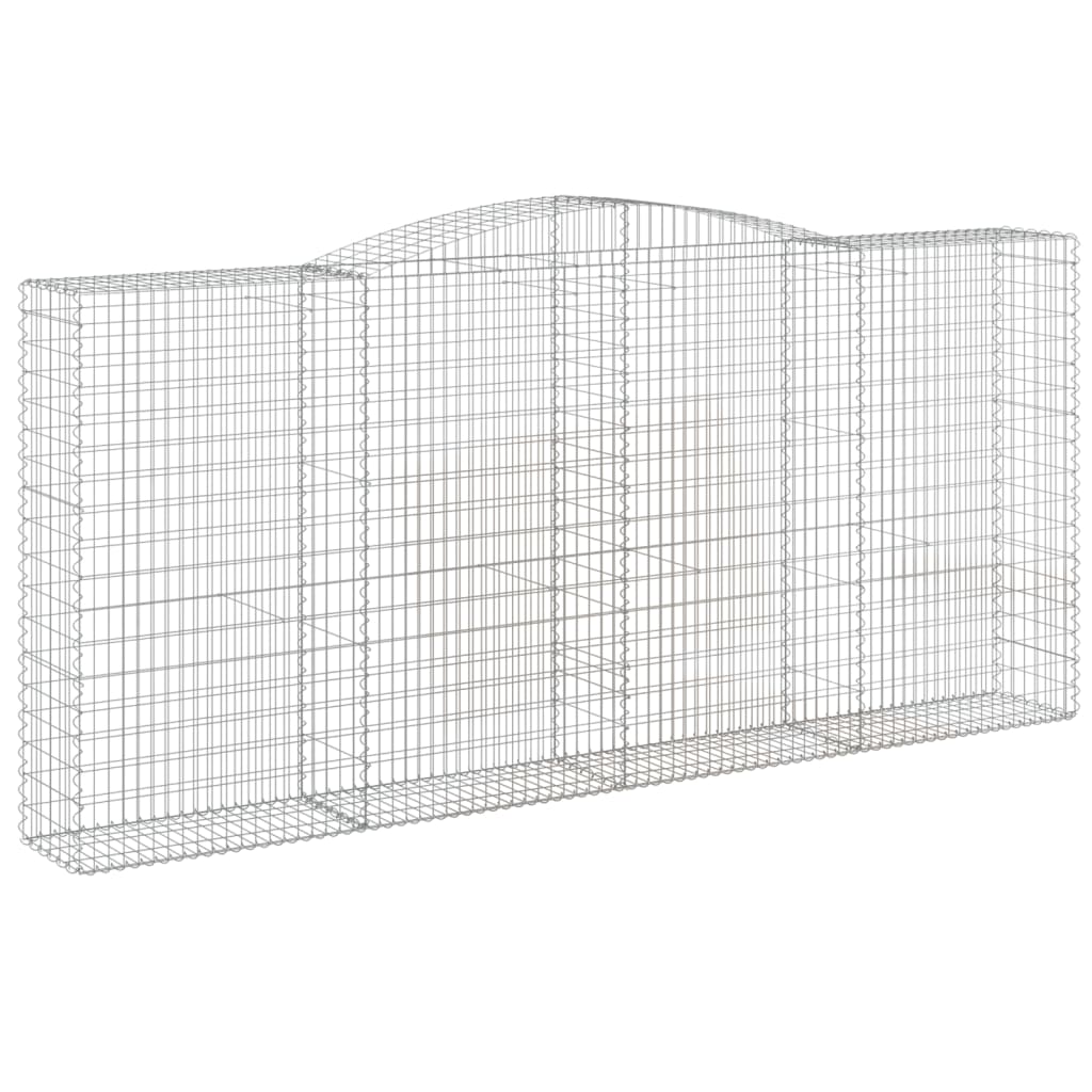 Išlenkti gabiono krepšiai, 3vnt., 400x50x180/200cm, geležis Išlenkti gabiono krepšiai, 3vnt., 400x50x180/200cm, geležis - Image 3