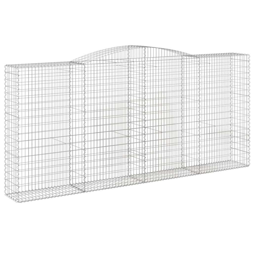 Išlenkti gabiono krepšiai, 9vnt., 400x50x180/200cm, geležis Išlenkti gabiono krepšiai, 9vnt., 400x50x180/200cm, geležis - Image 3