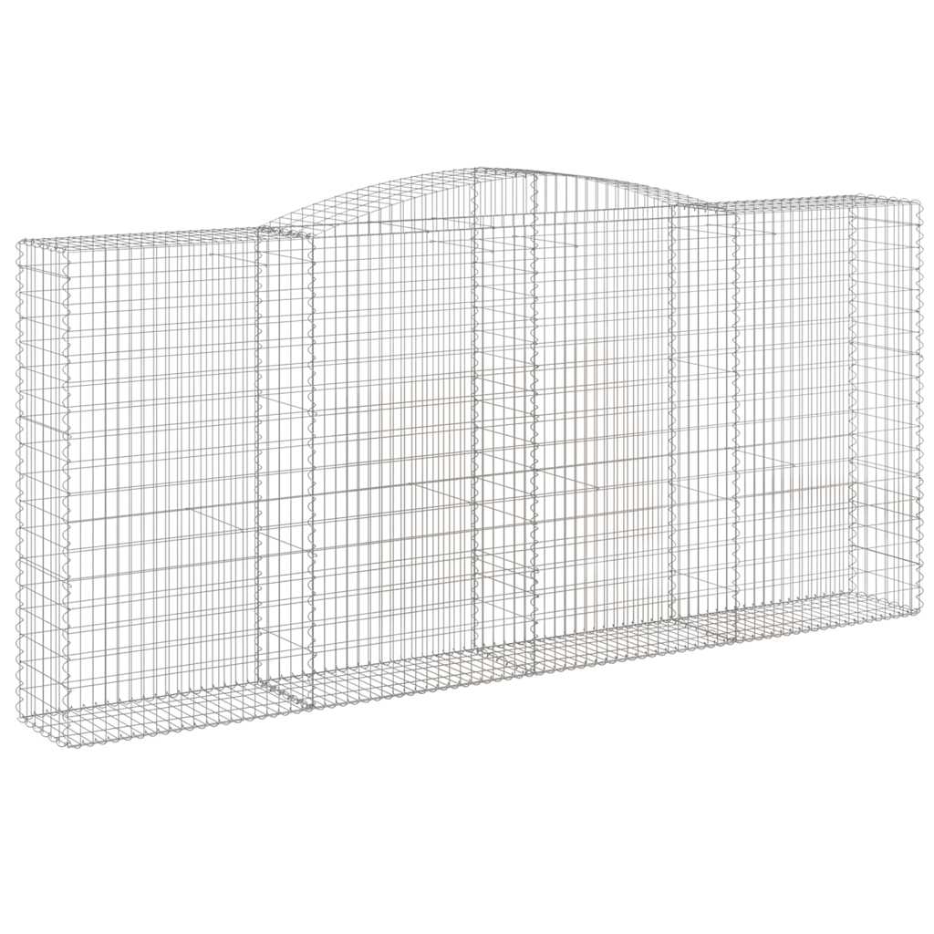 Išlenkti gabiono krepšiai, 10vnt., 400x50x180/200cm, geležis Išlenkti gabiono krepšiai, 10vnt., 400x50x180/200cm, geležis - Image 3