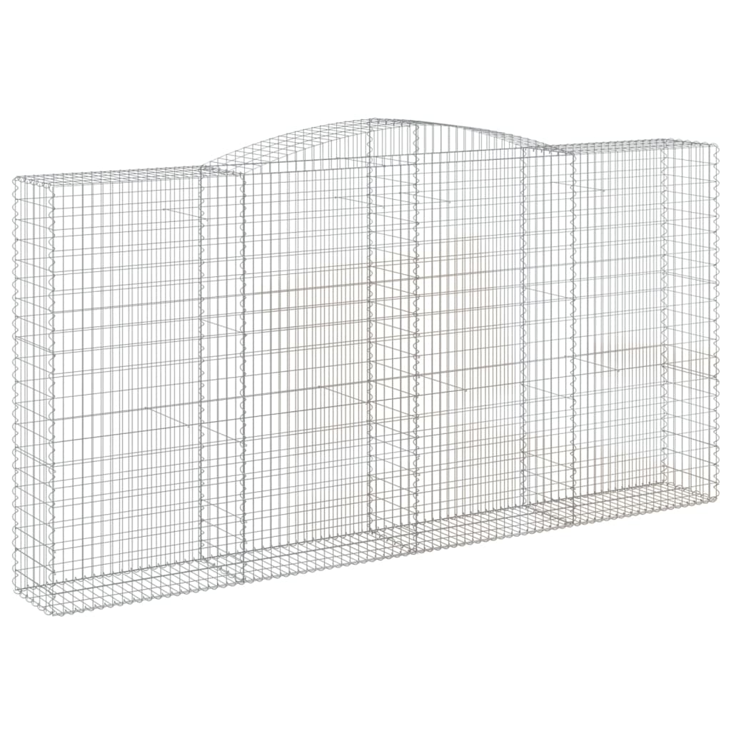 Išlenkti gabiono krepšiai, 2vnt., 400x50x200/220cm, geležis Išlenkti gabiono krepšiai, 2vnt., 400x50x200/220cm, geležis - Image 3