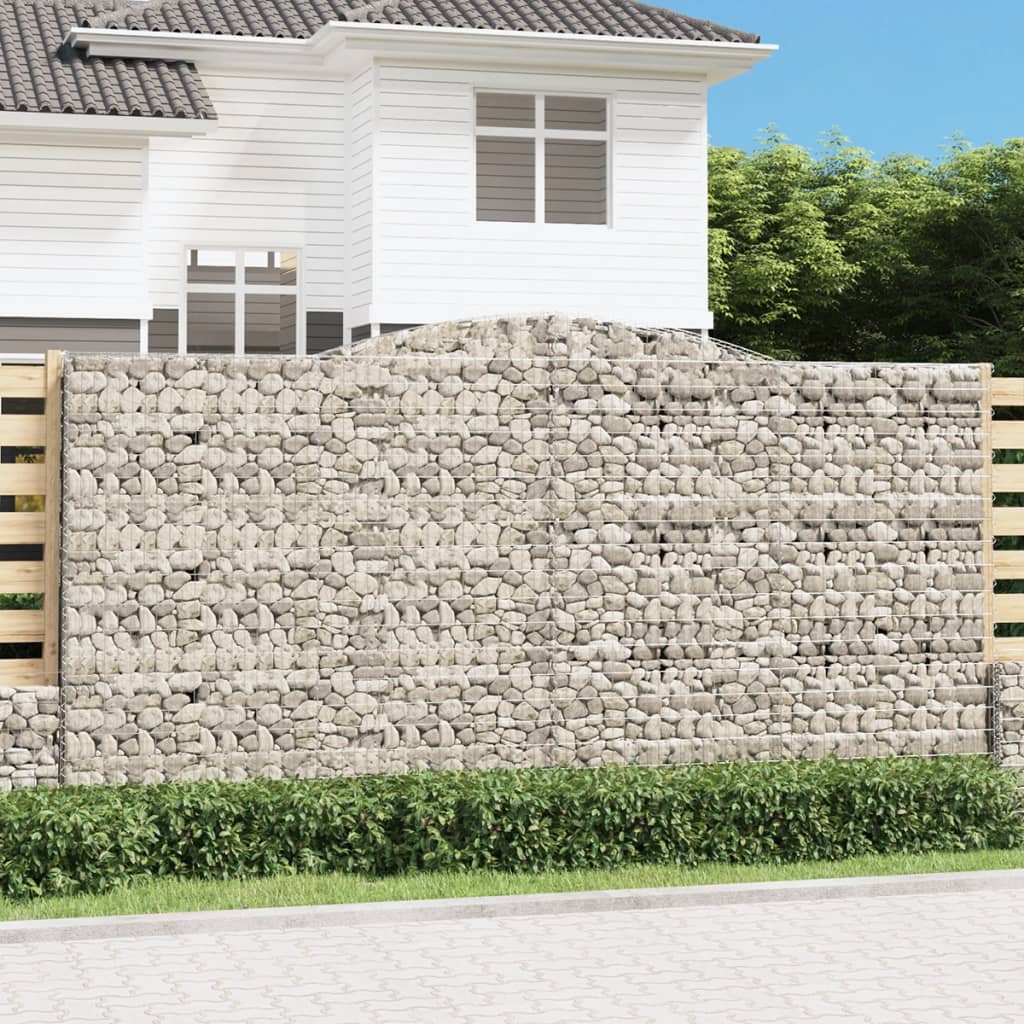 Išlenkti gabiono krepšiai, 4vnt., 400x50x200/220cm, geležis Išlenkti gabiono krepšiai, 4vnt., 400x50x200/220cm, geležis - Image 2