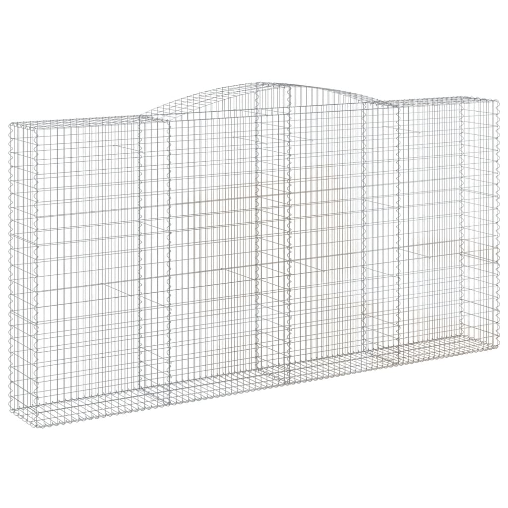 Išlenkti gabiono krepšiai, 5vnt., 400x50x200/220cm, geležis Išlenkti gabiono krepšiai, 5vnt., 400x50x200/220cm, geležis - Image 3