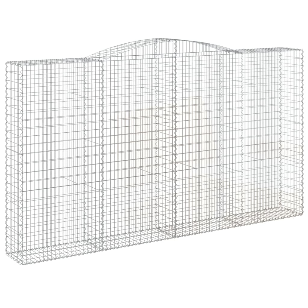Išlenkti gabiono krepšiai, 2vnt., 400x50x220/240cm, geležis Išlenkti gabiono krepšiai, 2vnt., 400x50x220/240cm, geležis - Image 3