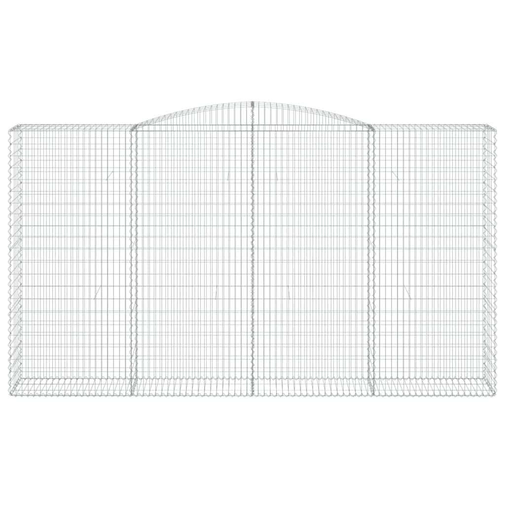 Išlenkti gabiono krepšiai, 2vnt., 400x50x220/240cm, geležis Išlenkti gabiono krepšiai, 2vnt., 400x50x220/240cm, geležis - Image 4