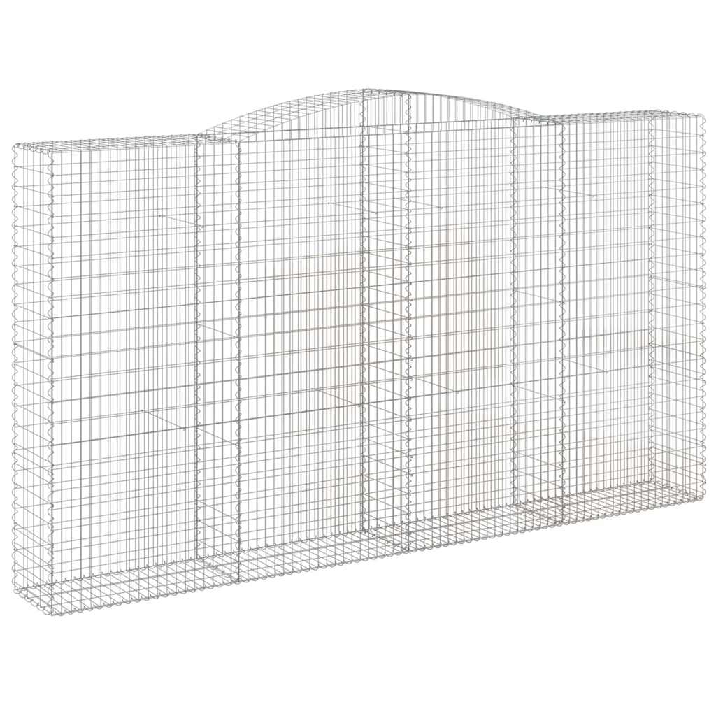 Išlenkti gabiono krepšiai, 5vnt., 400x50x220/240cm, geležis Išlenkti gabiono krepšiai, 5vnt., 400x50x220/240cm, geležis - Image 3