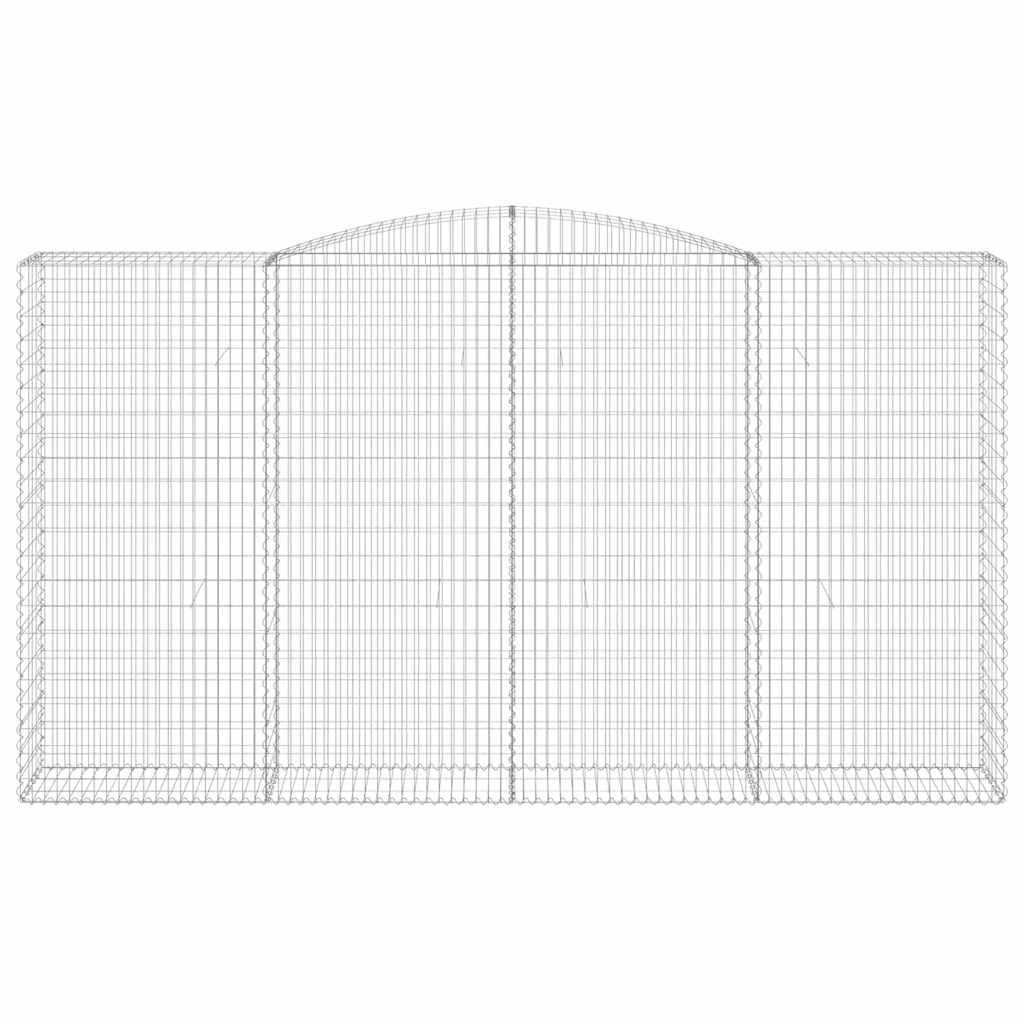 Išlenkti gabiono krepšiai, 5vnt., 400x50x220/240cm, geležis Išlenkti gabiono krepšiai, 5vnt., 400x50x220/240cm, geležis - Image 4