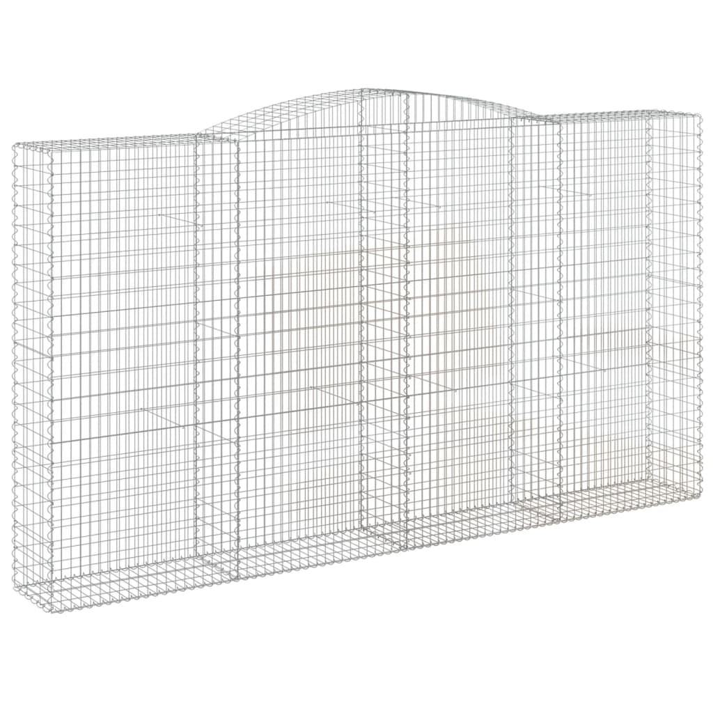 Išlenkti gabiono krepšiai, 7vnt., 400x50x220/240cm, geležis Išlenkti gabiono krepšiai, 7vnt., 400x50x220/240cm, geležis - Image 3