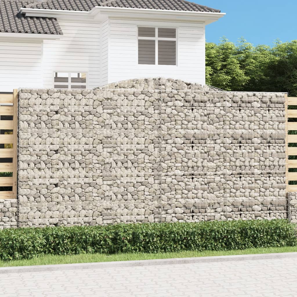 Išlenkti gabiono krepšiai, 8vnt., 400x50x220/240cm, geležis Išlenkti gabiono krepšiai, 8vnt., 400x50x220/240cm, geležis - Image 2