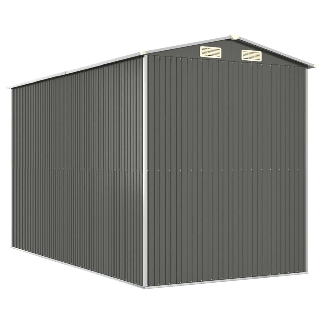 Sodo pašiūrė, šviesiai pilka, 192x357x223cm, plienas Sodo pašiūrė, šviesiai pilka, 192x357x223cm, plienas - Image 6