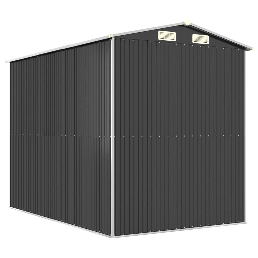 Sodo pašiūrė, antracito, 192x274x223cm, galvanizuotas plienas Sodo pašiūrė, antracito, 192x274x223cm, galvanizuotas plienas - Image 6