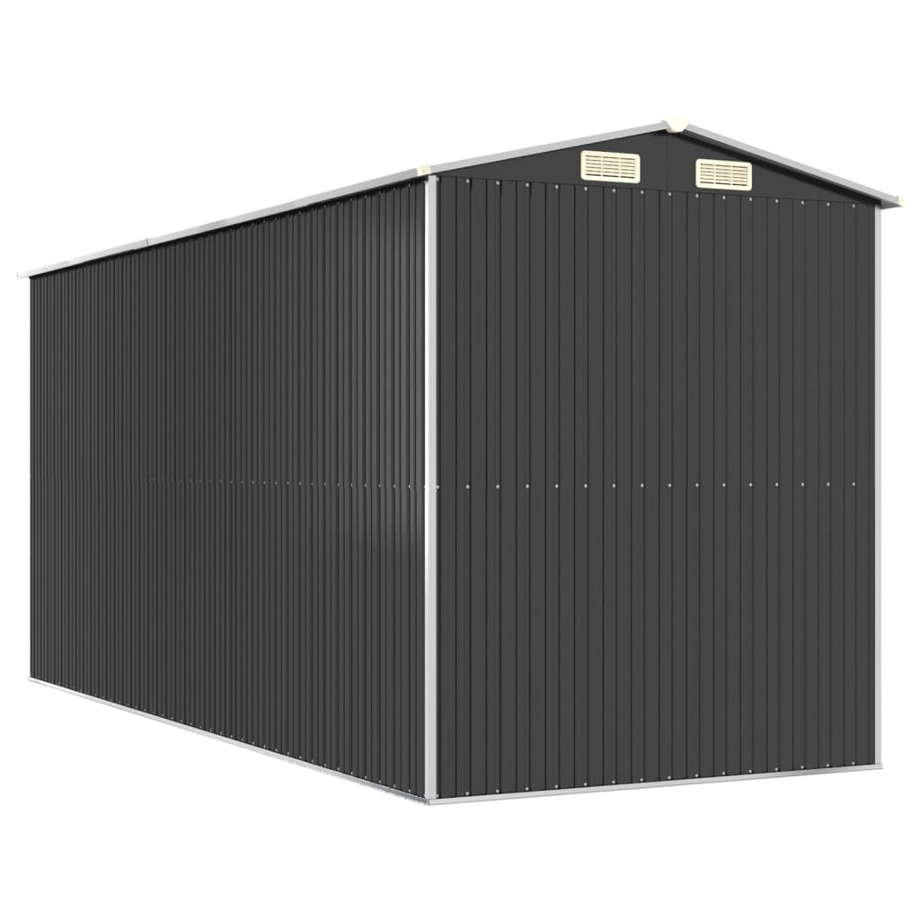 Sodo pašiūrė, antracito, 192x440x223cm, galvanizuotas plienas Sodo pašiūrė, antracito, 192x440x223cm, galvanizuotas plienas - Image 6