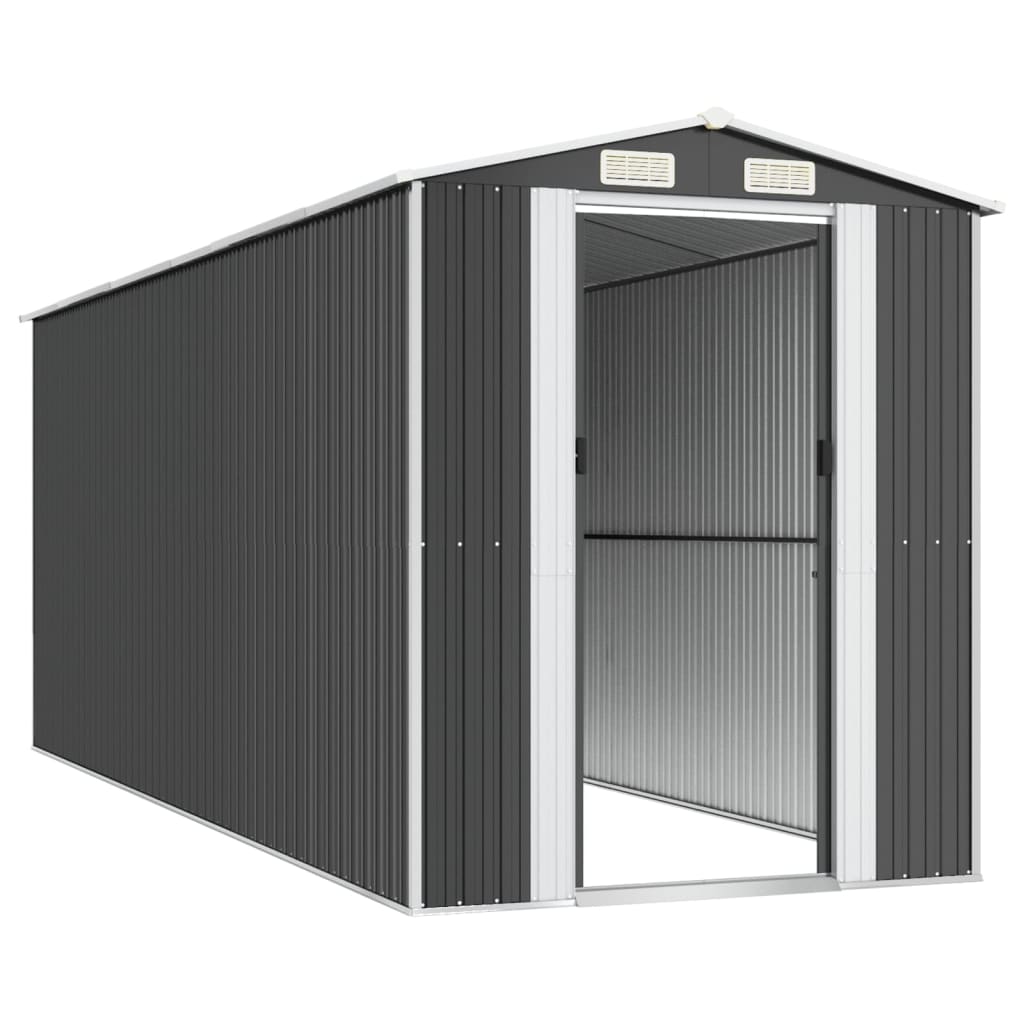Sodo pašiūrė, antracito, 192x523x223cm, galvanizuotas plienas Sodo pašiūrė, antracito, 192x523x223cm, galvanizuotas plienas - Image 4