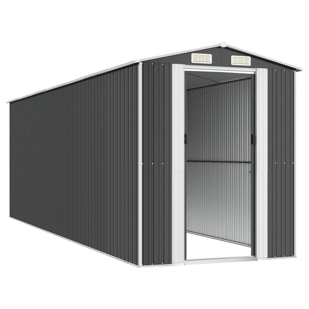 Sodo pašiūrė, antracito, 192x606x223cm, galvanizuotas plienas Sodo pašiūrė, antracito, 192x606x223cm, galvanizuotas plienas - Image 4