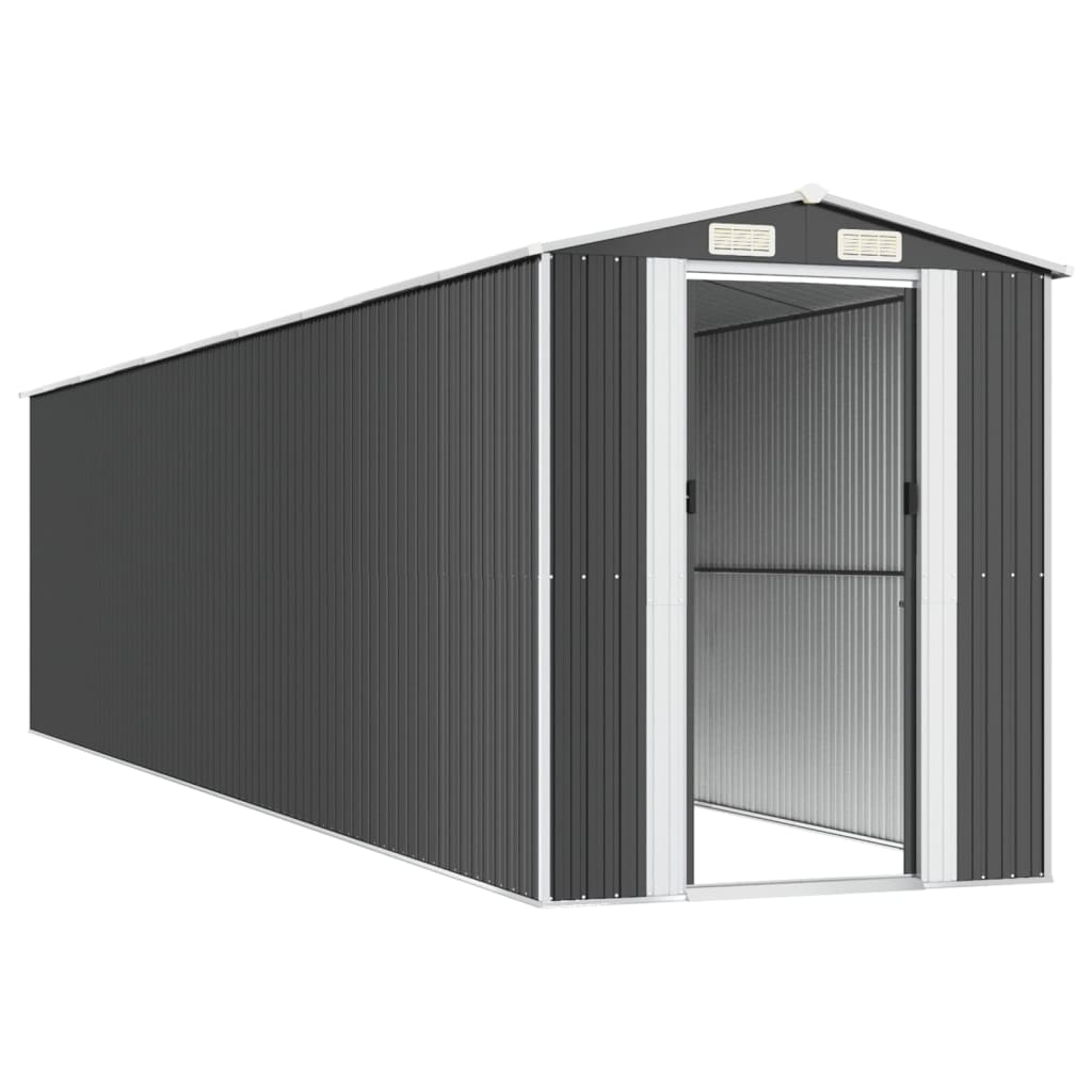 Sodo pašiūrė, antracito, 192x855x223cm, galvanizuotas plienas Sodo pašiūrė, antracito, 192x855x223cm, galvanizuotas plienas - Image 4