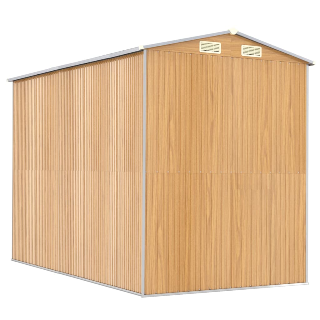 Sodo pašiūrė, šviesiai ruda, 192x274x223cm, plienas Sodo pašiūrė, šviesiai ruda, 192x274x223cm, plienas - Image 6