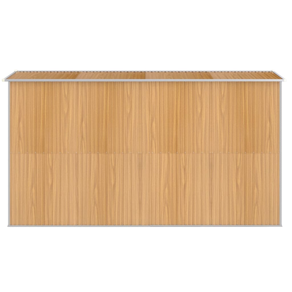 Sodo pašiūrė, šviesiai ruda, 192x357x223cm, plienas Sodo pašiūrė, šviesiai ruda, 192x357x223cm, plienas - Image 5