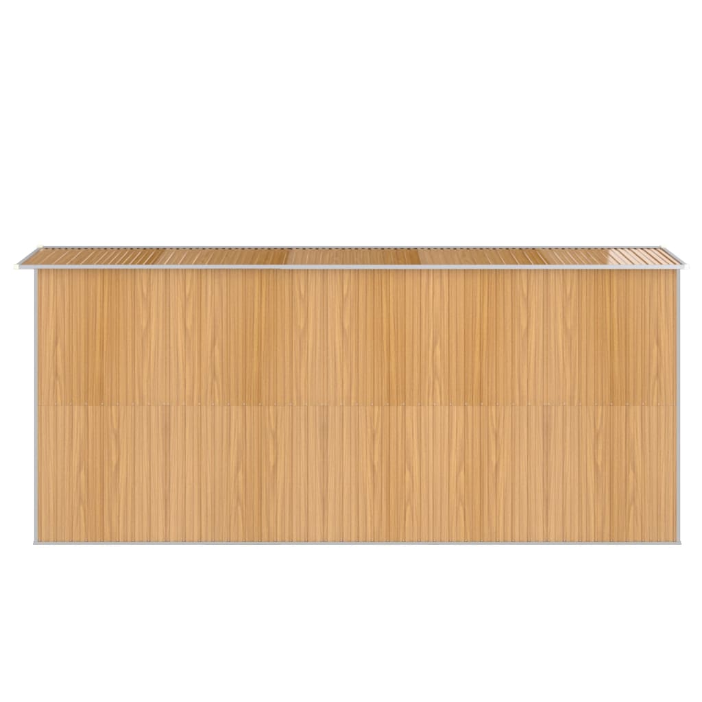 Sodo pašiūrė, šviesiai ruda, 192x440x223cm, plienas Sodo pašiūrė, šviesiai ruda, 192x440x223cm, plienas - Image 5