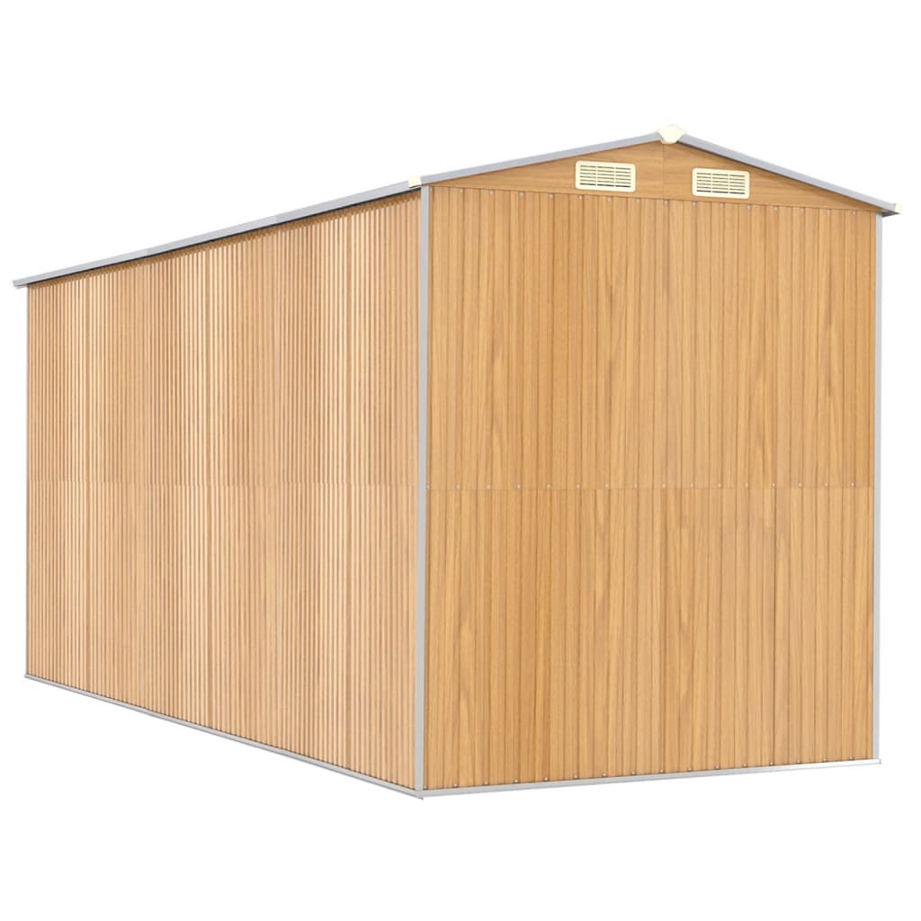 Sodo pašiūrė, šviesiai ruda, 192x440x223cm, plienas Sodo pašiūrė, šviesiai ruda, 192x440x223cm, plienas - Image 6