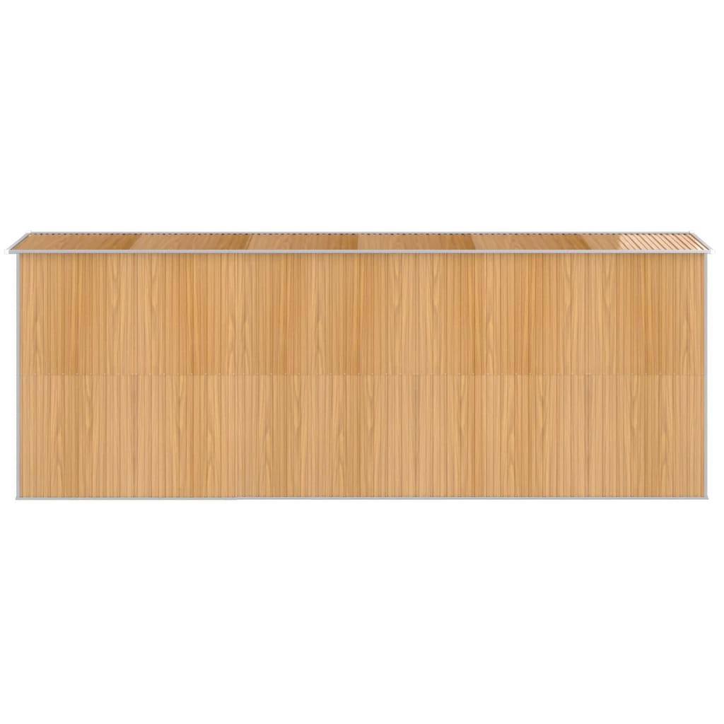 Sodo pašiūrė, šviesiai ruda, 192x523x223cm, plienas Sodo pašiūrė, šviesiai ruda, 192x523x223cm, plienas - Image 5