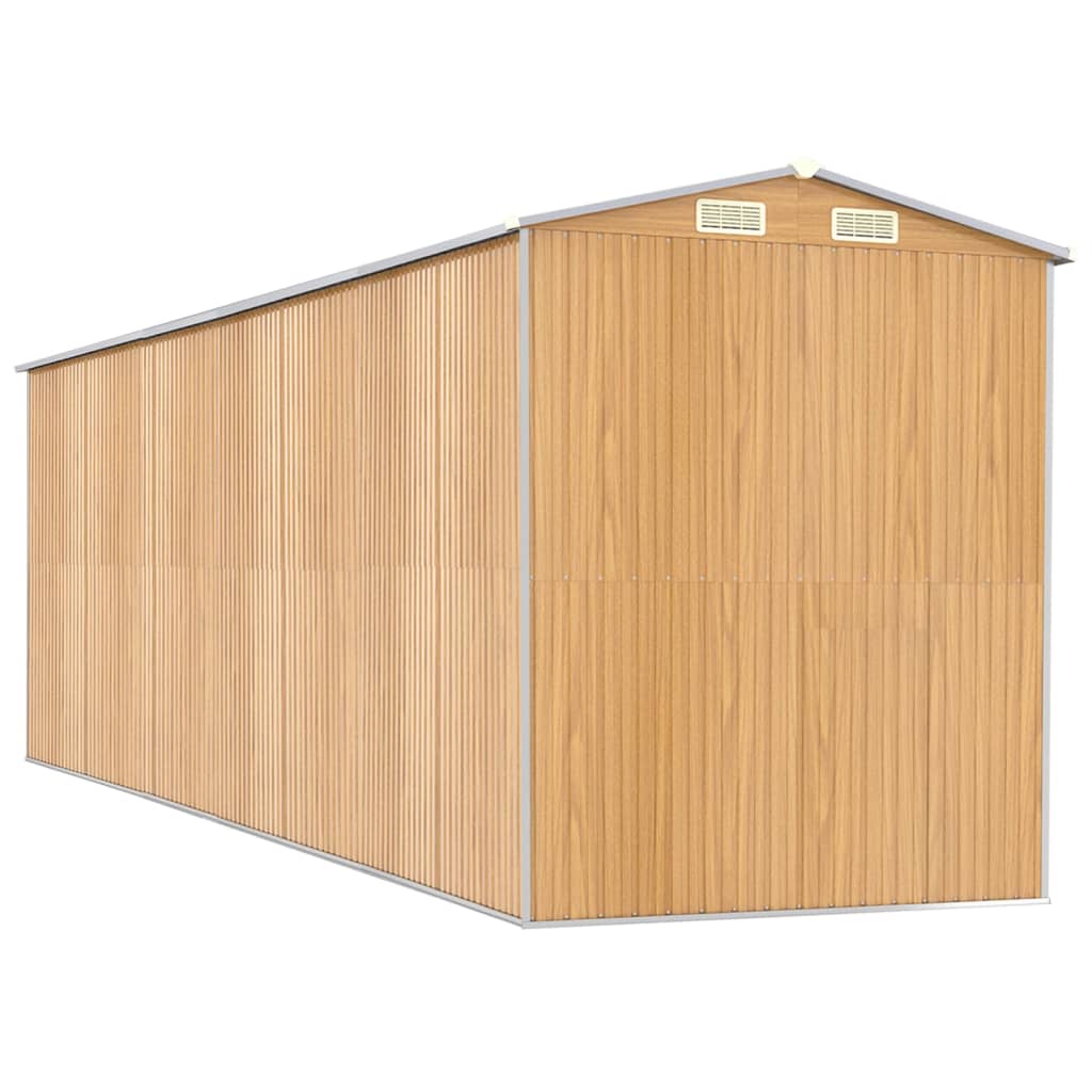 Sodo pašiūrė, šviesiai ruda, 192x606x223cm, plienas Sodo pašiūrė, šviesiai ruda, 192x606x223cm, plienas - Image 6
