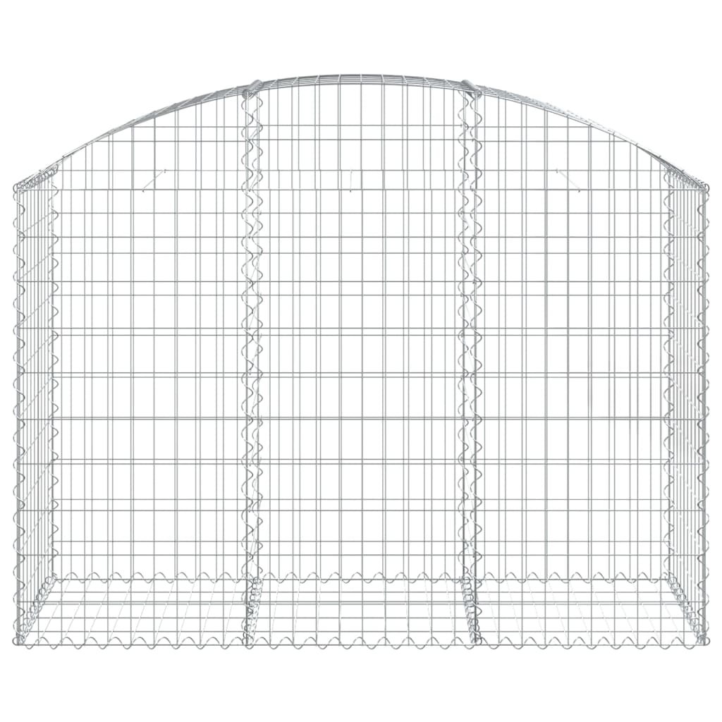 Išlenktas gabiono krepšys, 150x50x100/120 cm, geležis Išlenktas gabiono krepšys, 150x50x100/120 cm, geležis - Image 3