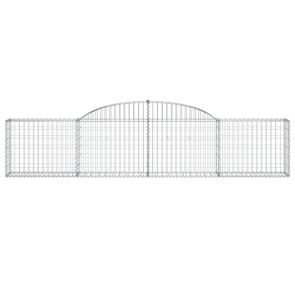 Išlenktas gabiono krepšys, 300x30x60/80cm, geležis Išlenktas gabiono krepšys, 300x30x60/80cm, geležis - Image 3