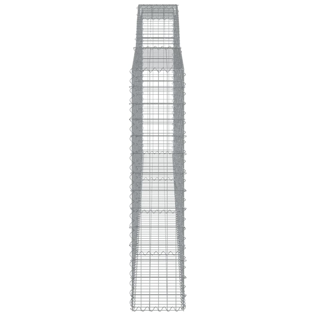 Išlenktas gabiono krepšys, 400x30x140/160cm, geležis Išlenktas gabiono krepšys, 400x30x140/160cm, geležis - Image 4