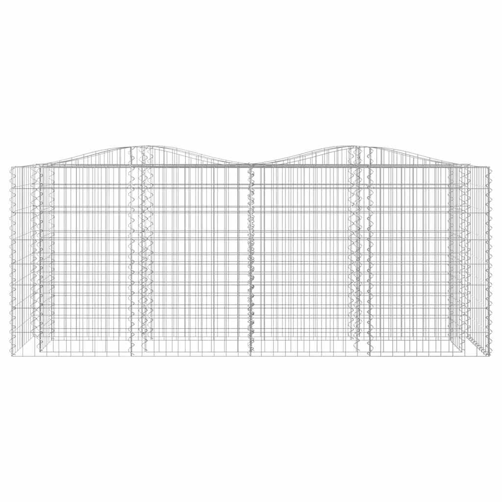 Išlenktas aukštas gabiono lovelis, 200x50x100, geležis Išlenktas aukštas gabiono lovelis, 200x50x100, geležis - Image 3